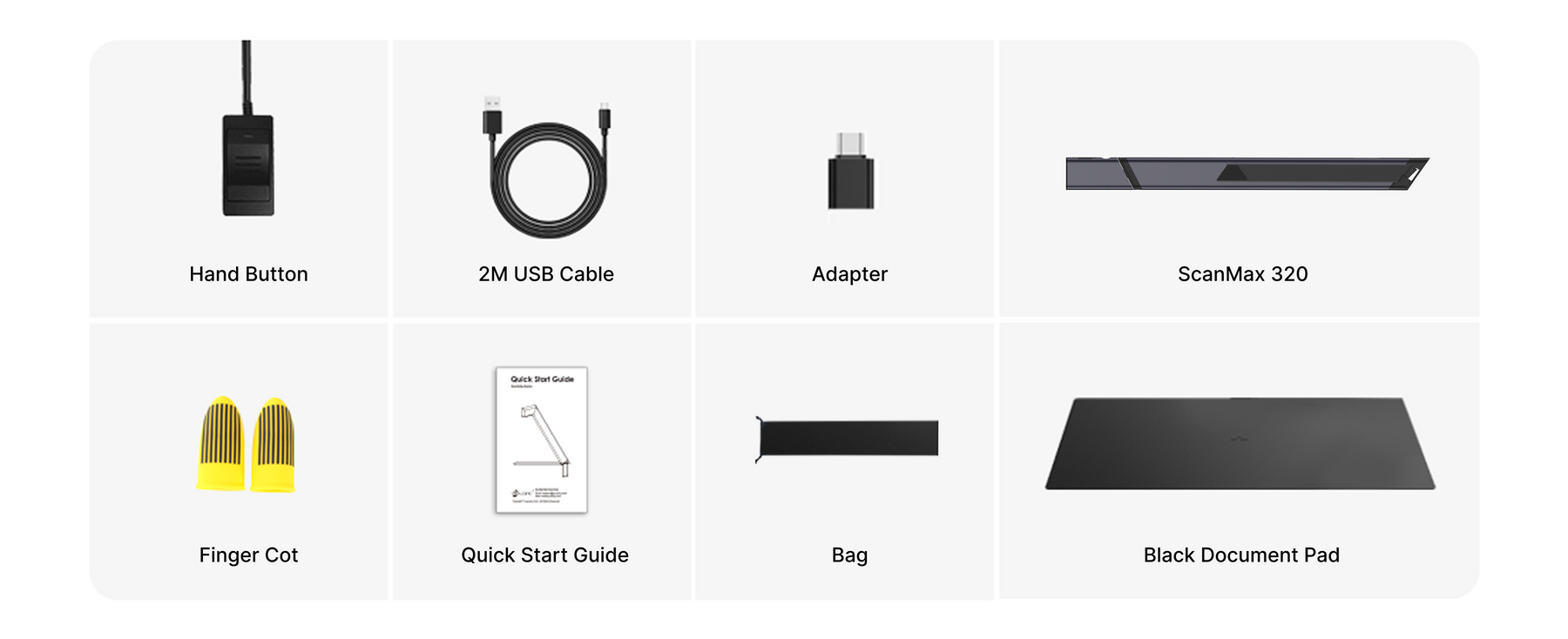 What is included in the ScanMax 320 box
