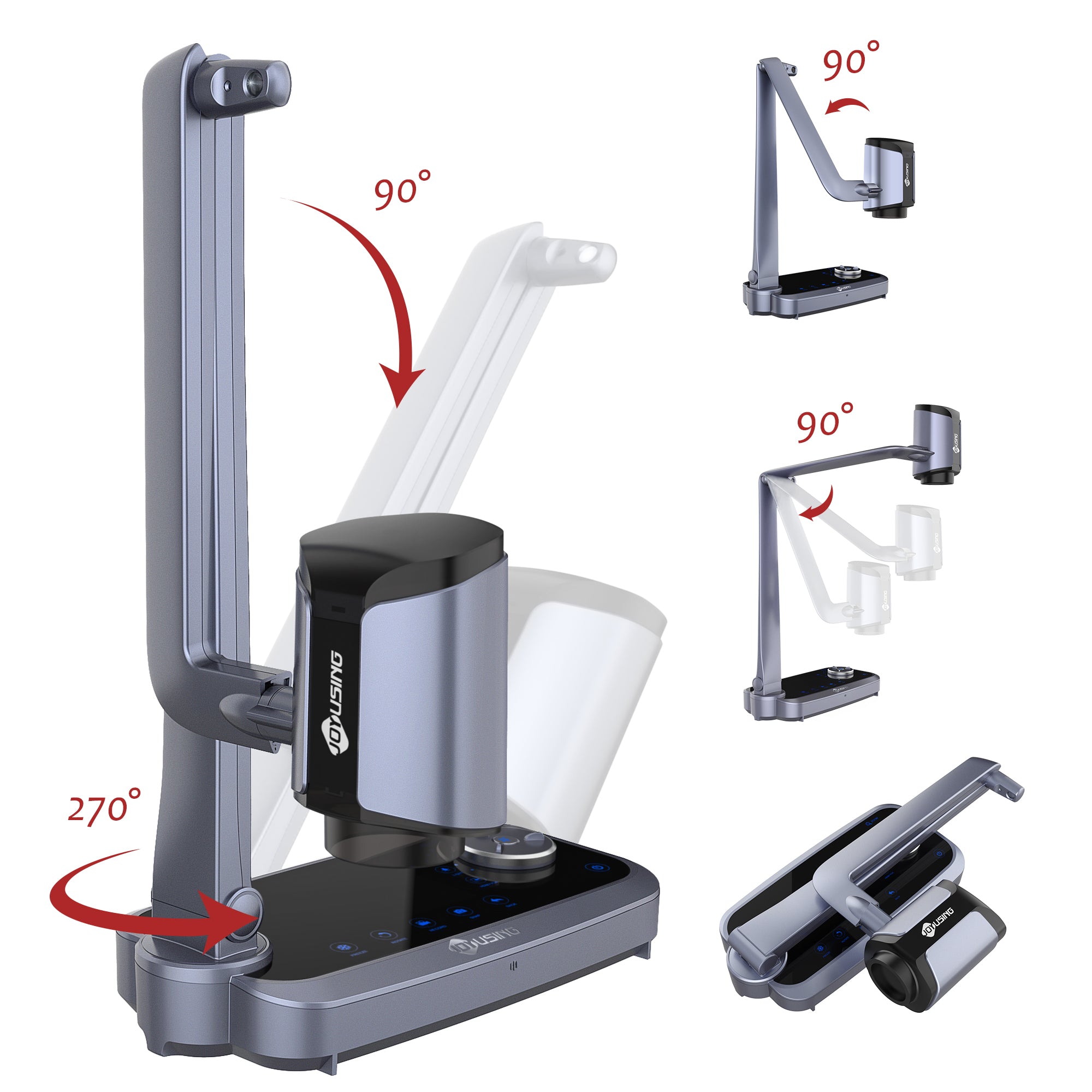 JOYUSING V1X-4K High-Definition 12x Optical Zoom & 10x Digital Zoom Document Camera with 5'' LCD Preview Screen