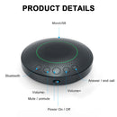 JOYUSING Bluetooth Speakerphone, 6 Mics, Enhanced Voice Pickup, Bluetooth 5, Conference USB Speakerphone 360° Pickup for Business Conference, Video Games, Remote Eduction