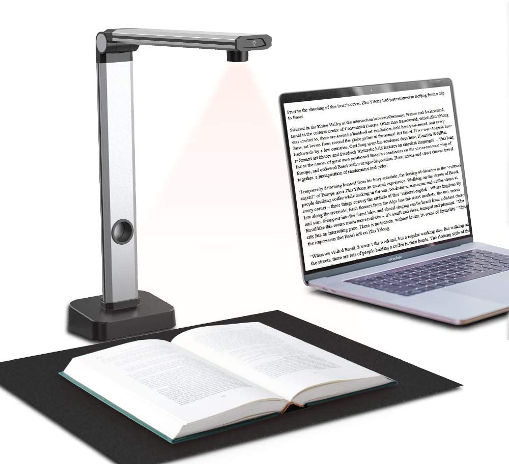 JOYUSING 14MP HD Book & Document Scanner, Auto-Flatten & Capture Size A3,Smart Multi-Language OCR, Pdf, for Online Teaching, Distance Learning and Web Conferencing Not Compatible with Mac OS…