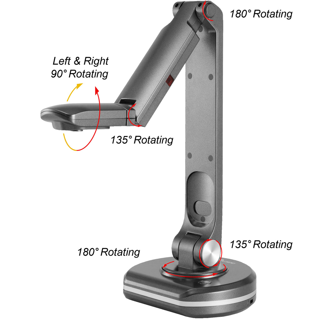 JOYUSING 8MP HD USB Document Camera for Teachers with Light, Mac, Windows, Chrome Compatible Excellent for Online Teaching, Distance Learning and Web Conferencing