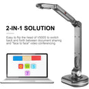 JOYUSING 8MP HD USB Document Camera for Teachers with Light, Mac, Windows, Chrome Compatible Excellent for Online Teaching, Distance Learning and Web Conferencing