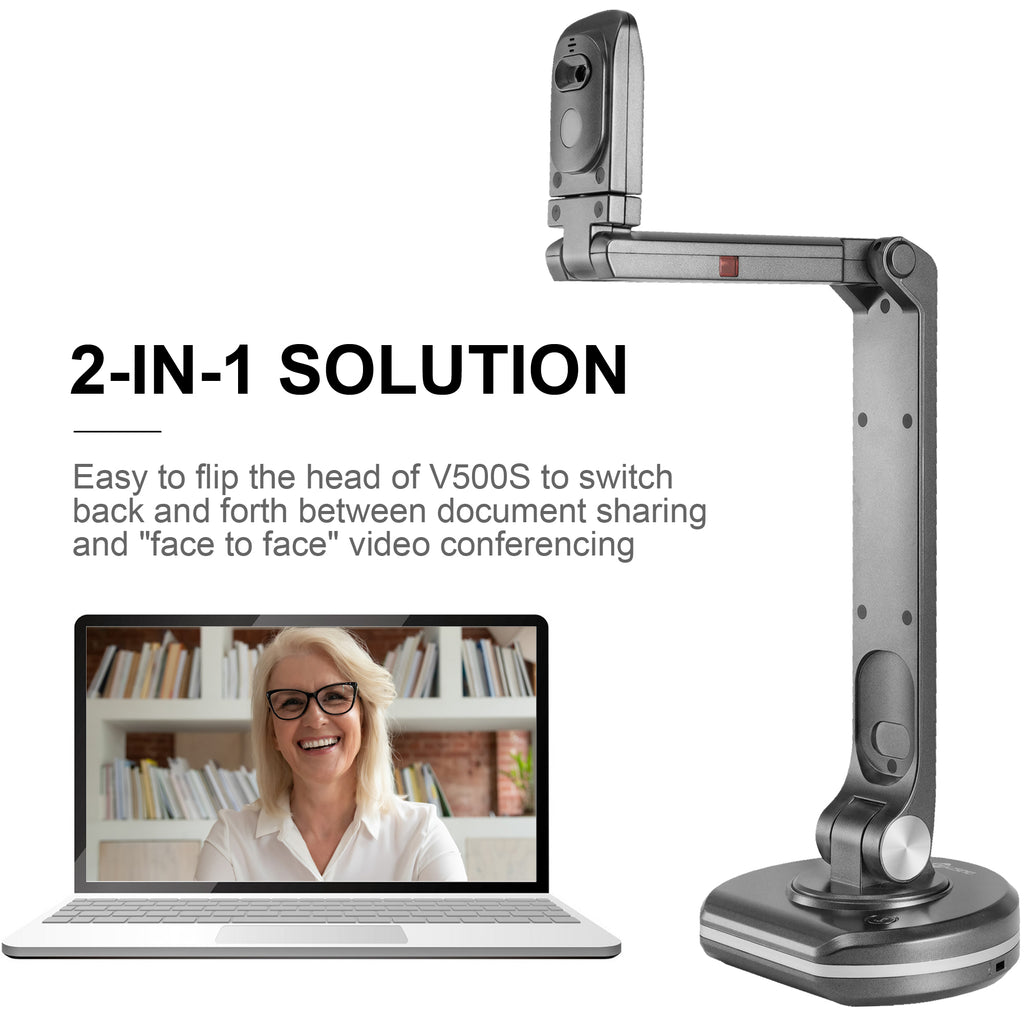 JOYUSING 8MP HD USB Document Camera for Teachers with Light, Mac, Windows, Chrome Compatible Excellent for Online Teaching, Distance Learning and Web Conferencing