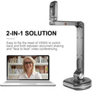 JOYUSING 8MP HD USB Document Camera for Teachers with Light, Mac, Windows, Chrome Compatible Excellent for Online Teaching, Distance Learning and Web Conferencing