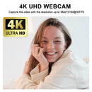 JOYUSING 4K 8MP UHD Webcam with Microphone, 1080P 60fps Autofocus Streaming Webcam, Attached Tripod and Privacy Cover, Black