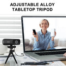 JOYUSING 4K 8MP UHD Webcam with Microphone, 1080P 60fps Autofocus Streaming Webcam, Attached Tripod and Privacy Cover, Black