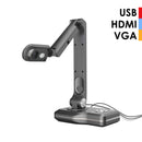 JOYUSING VGA/HDMI/USB Three Mode 8MP Document Camera for Teachers, Mac, Windows, Chrome Compatible Excellent for Online Teaching, Distance Learning and Web Conferencing
